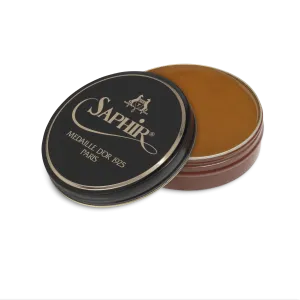 03 Light Brown - Saphir Medaille D'or Pate-De-Luxe Beeswax Shoe Polish 100ml