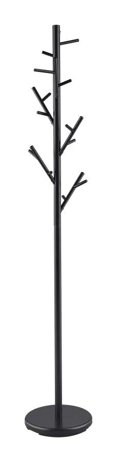 18-Hook Coat Rack Black