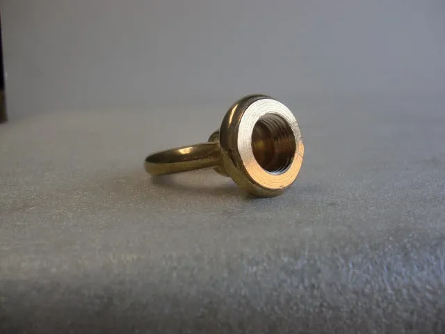 2-1/8" Heavy Round Loop with 3/8 IPS (Cast Brass Loop)