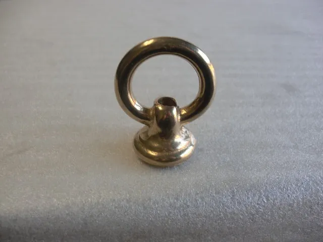 2-1/8" Heavy Round Loop with 3/8 IPS (Cast Brass Loop)