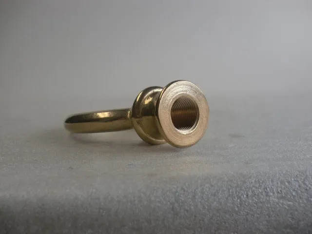 3-1/2" Heavy Brass Loop with 1/2 IPS Threading