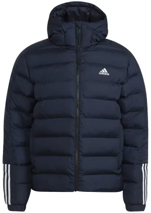 Adidas Mens Itavic 3 Stripes Hooded Jacket Legend Ink