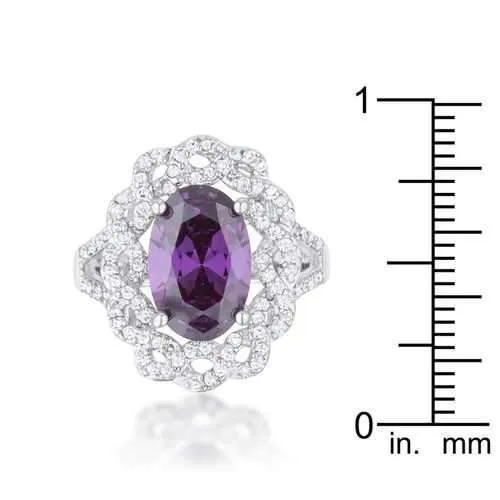 Amethyst Oval Classic Ring