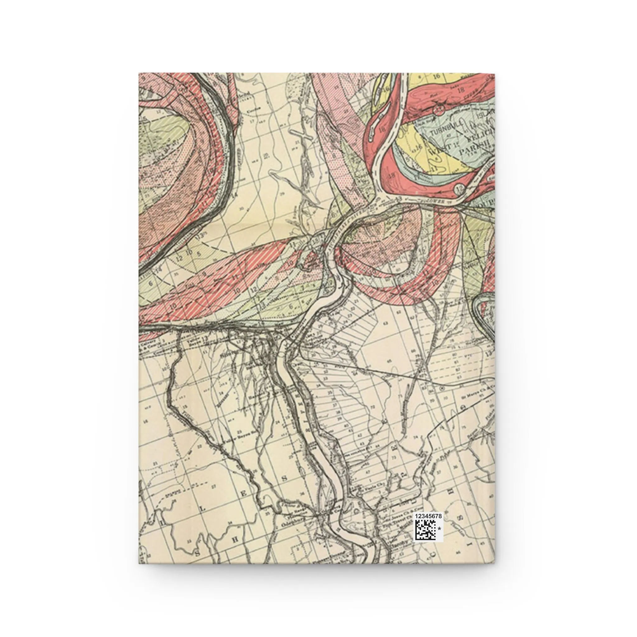 Ancient Courses Mississippi River Meander Belt Hardcover Journal