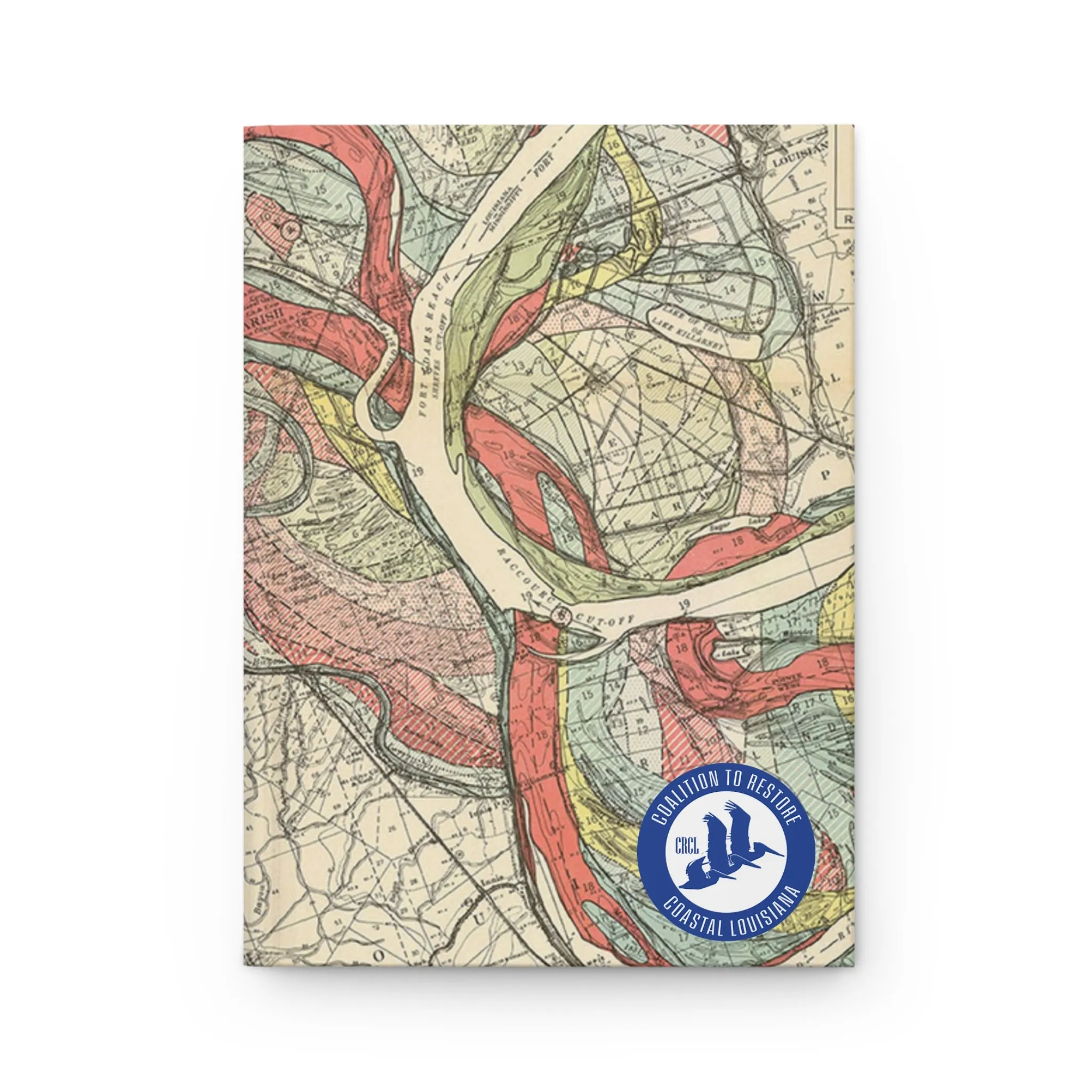 Ancient Courses Mississippi River Meander Belt Hardcover Journal