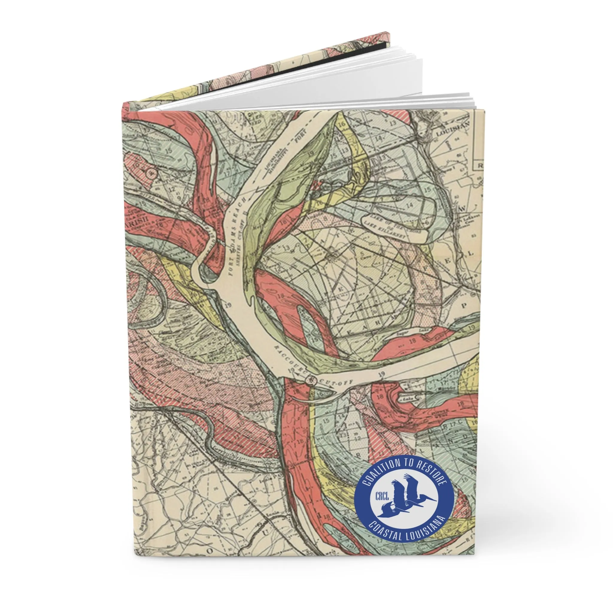 Ancient Courses Mississippi River Meander Belt Hardcover Journal