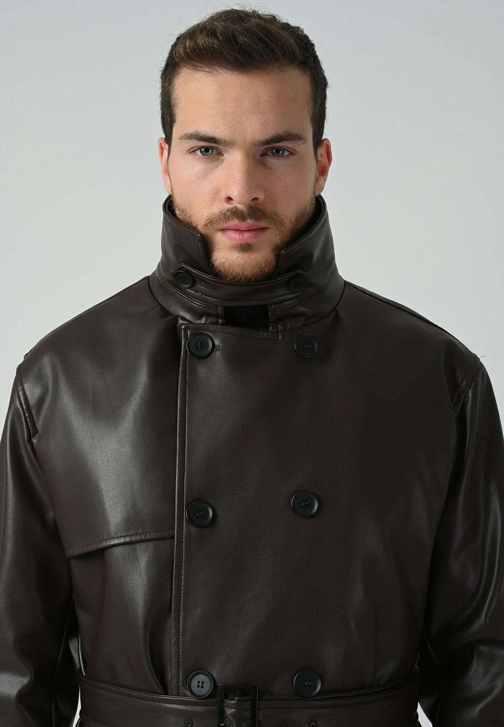 Antioch trench coat, brown