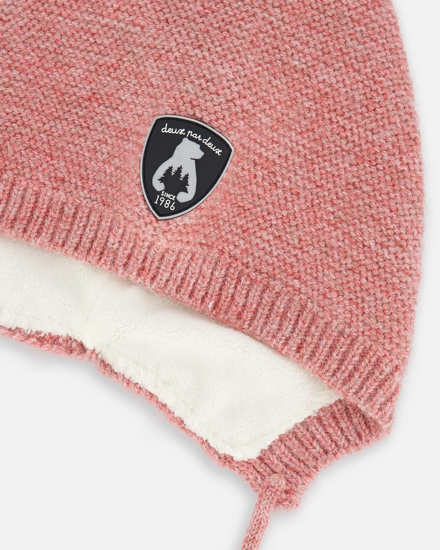 Baby Pointed Knit Hat In Pink by Deux par Deux