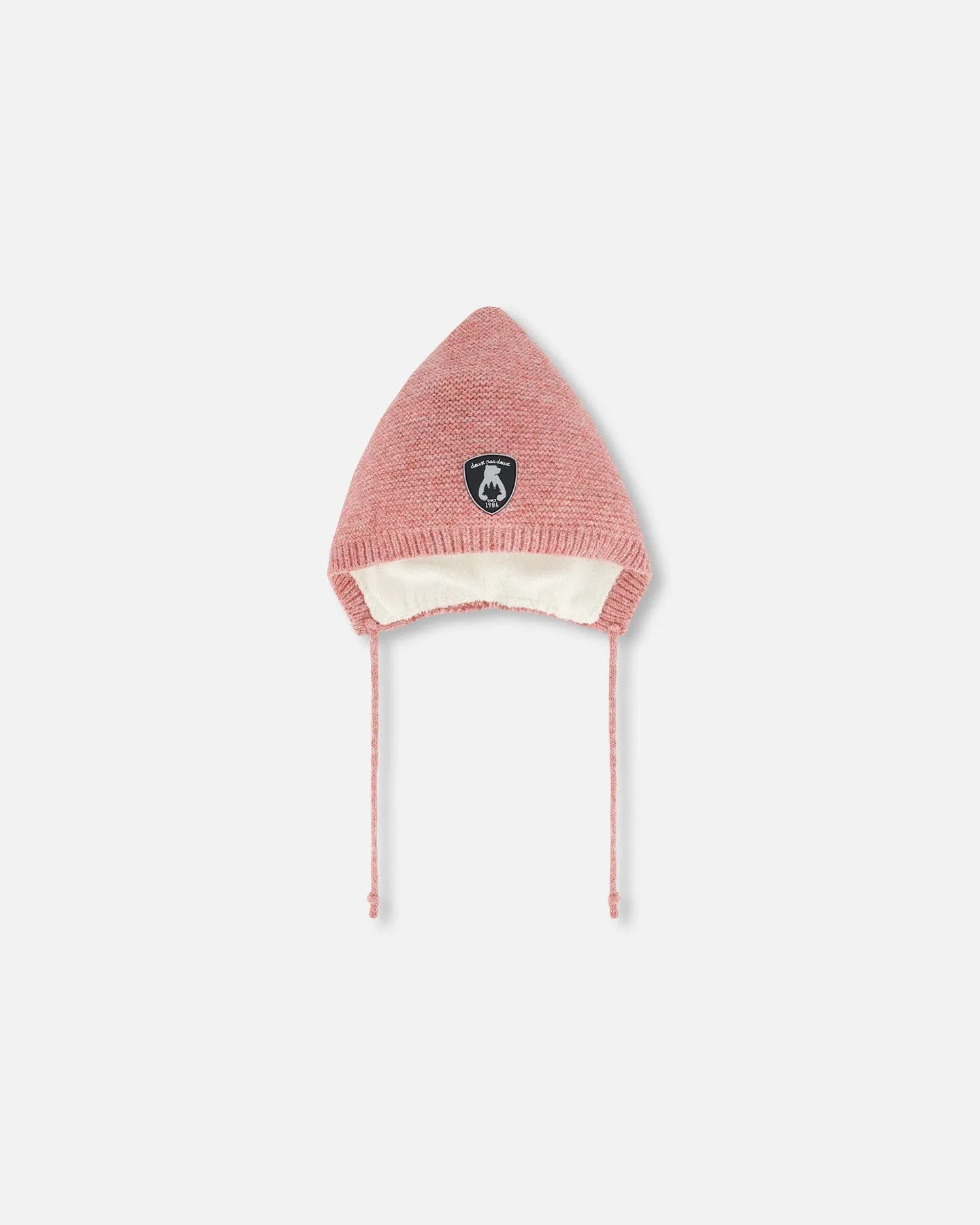 Baby Pointed Knit Hat In Pink by Deux par Deux