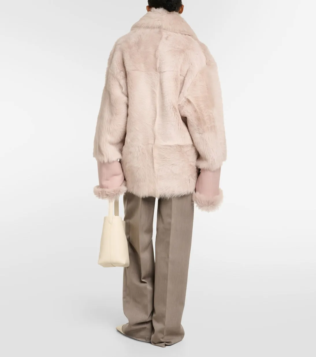 Blancha fur coat, beige