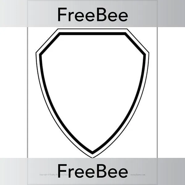 Blank Coat of Arms Template KS2