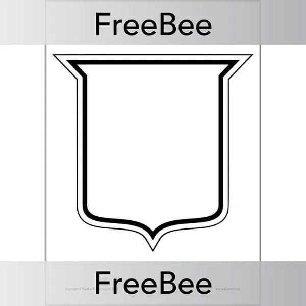 Blank Coat of Arms Template KS2