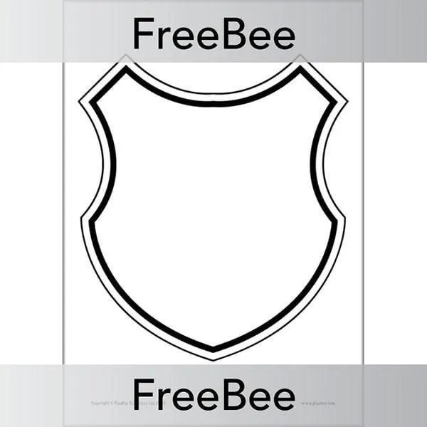 Blank Coat of Arms Template KS2