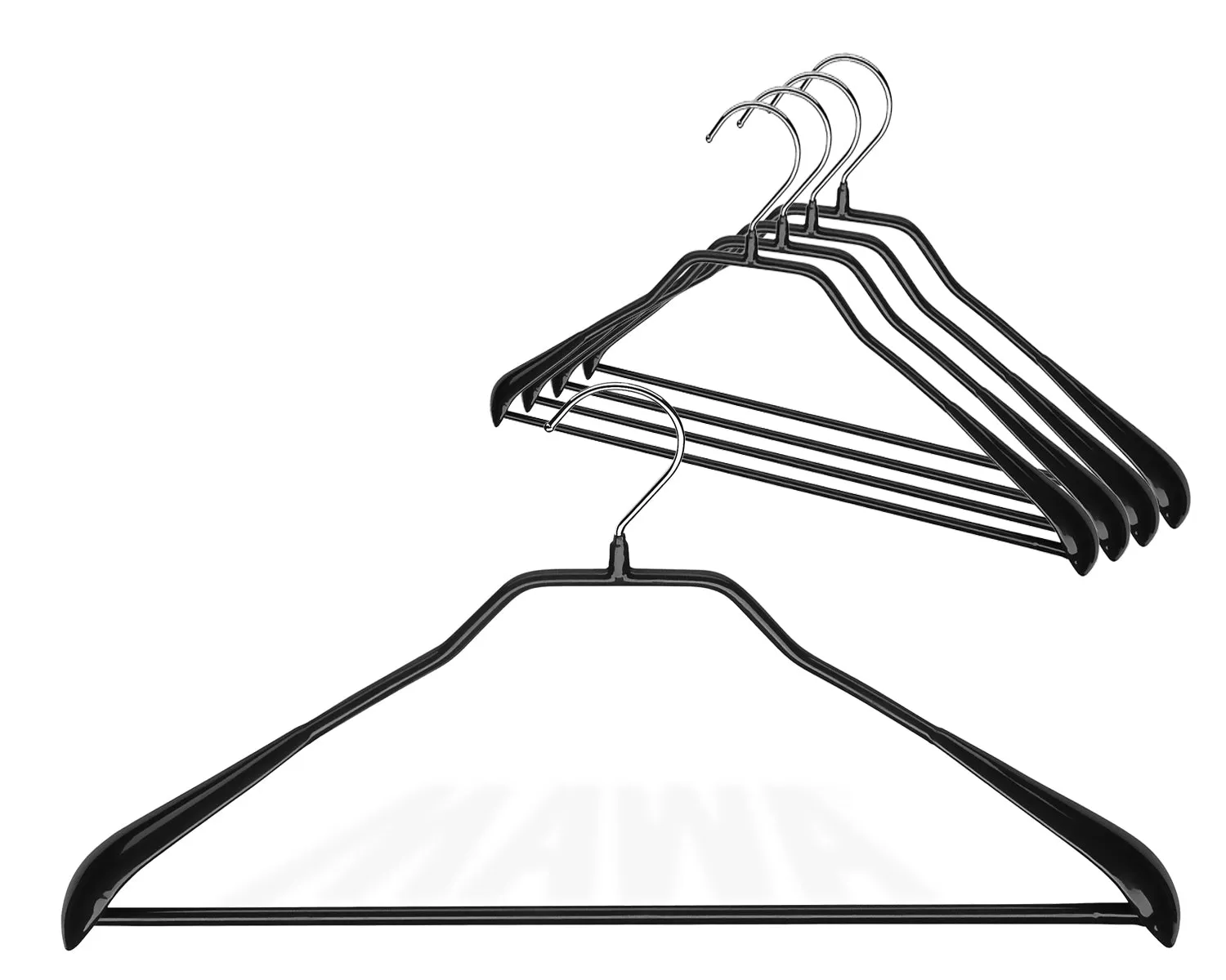 BodyForm, 42-LS, Pant Bar Hanger, Black