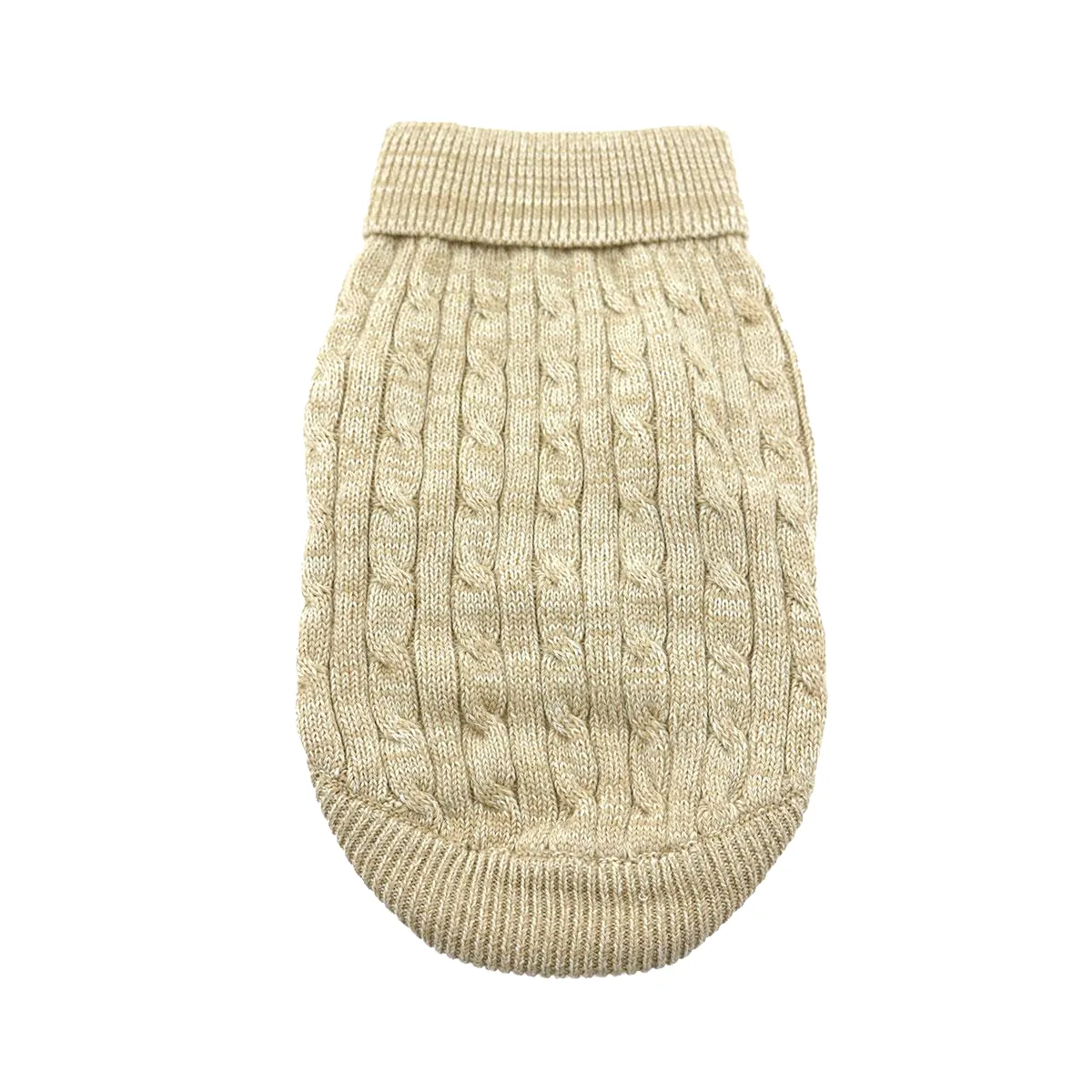 Cable Knit Dog Sweaters - Blue Medium (Customer Return)