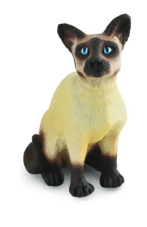 Collecta Siamese Cat Sitting Figure (Green)