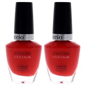 Colour Nail Polish - Chillin In Chile by Cuccio for Women - 0.43 oz Nail Polish - Pack of 2