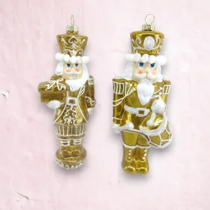 December Diamonds Gingerbread Village Assortment Of 2 Nutcracker Ornaments