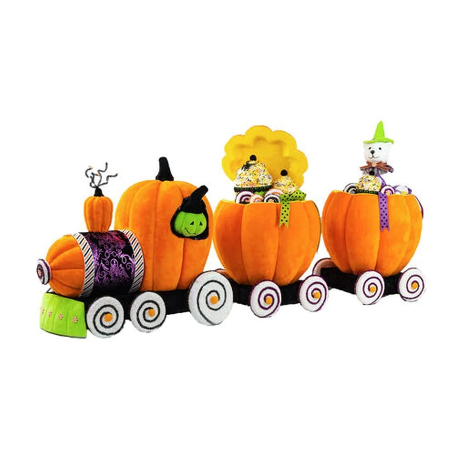 December Diamonds Halloween Carnival 30" Halloween Pumpkin Train