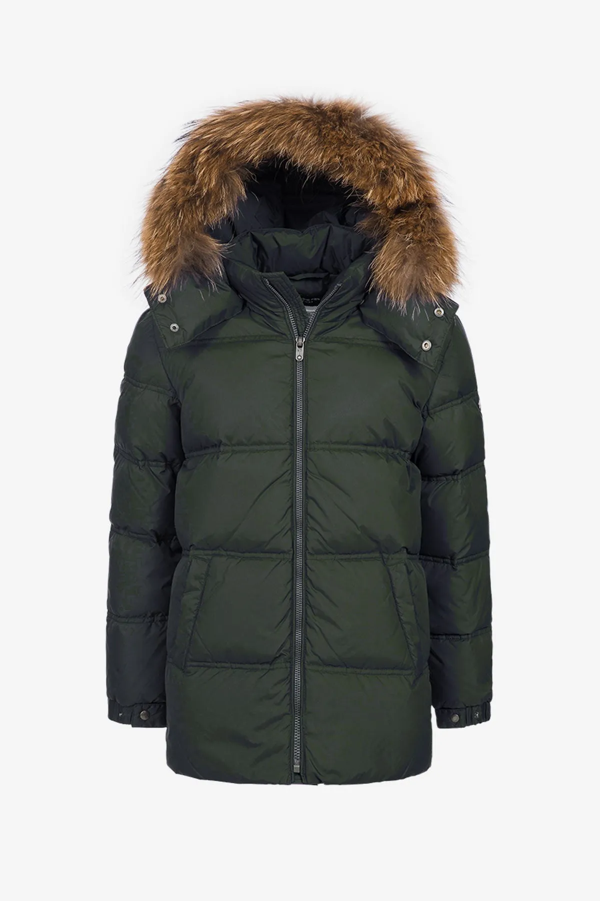 Eddie Pen Skynard Boys Parka - Forest Green