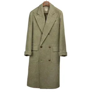 Exclusive Polo coat in sage green Lovat wool melange