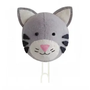 Fiona Walker England Tabby Cat Head Hook