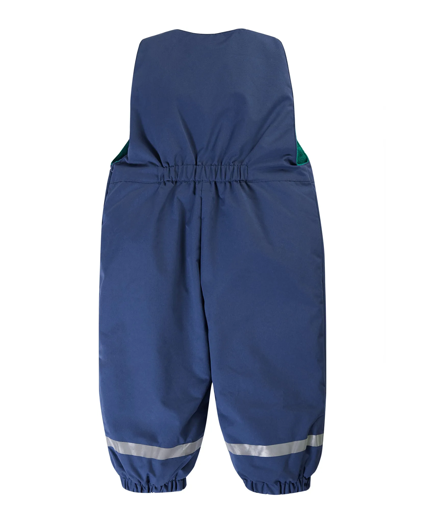 Frugi Little Waterproof Dungarees - Navy Blue