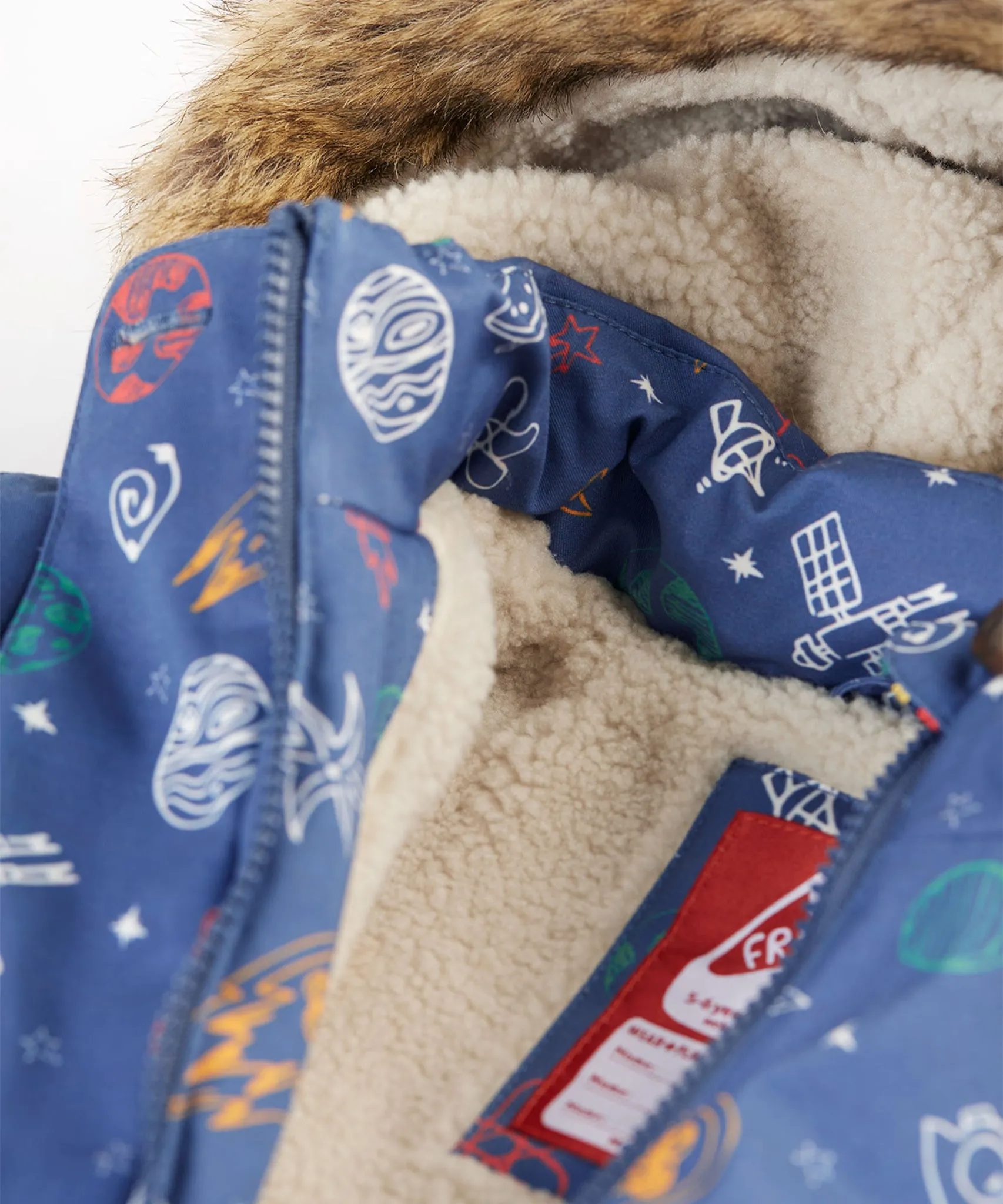 Frugi Penhale Parka - Dream Big/Navy