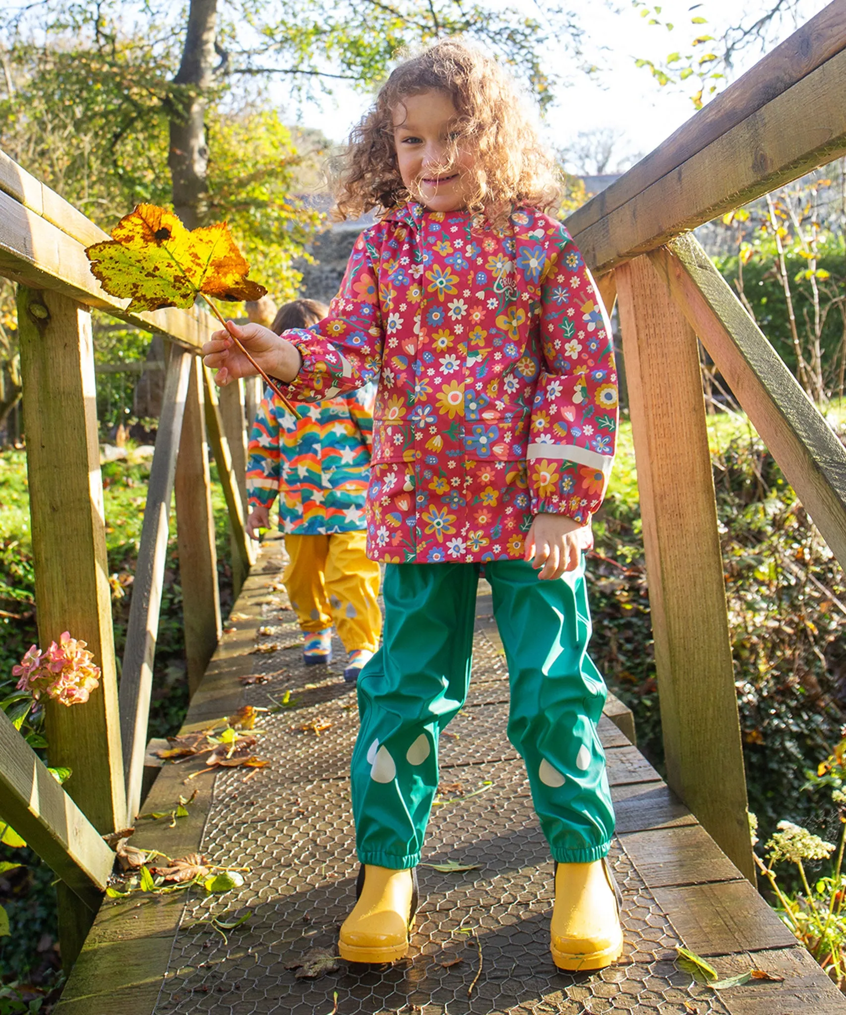 Frugi Puddle Buster Coat - Smell The Flowers