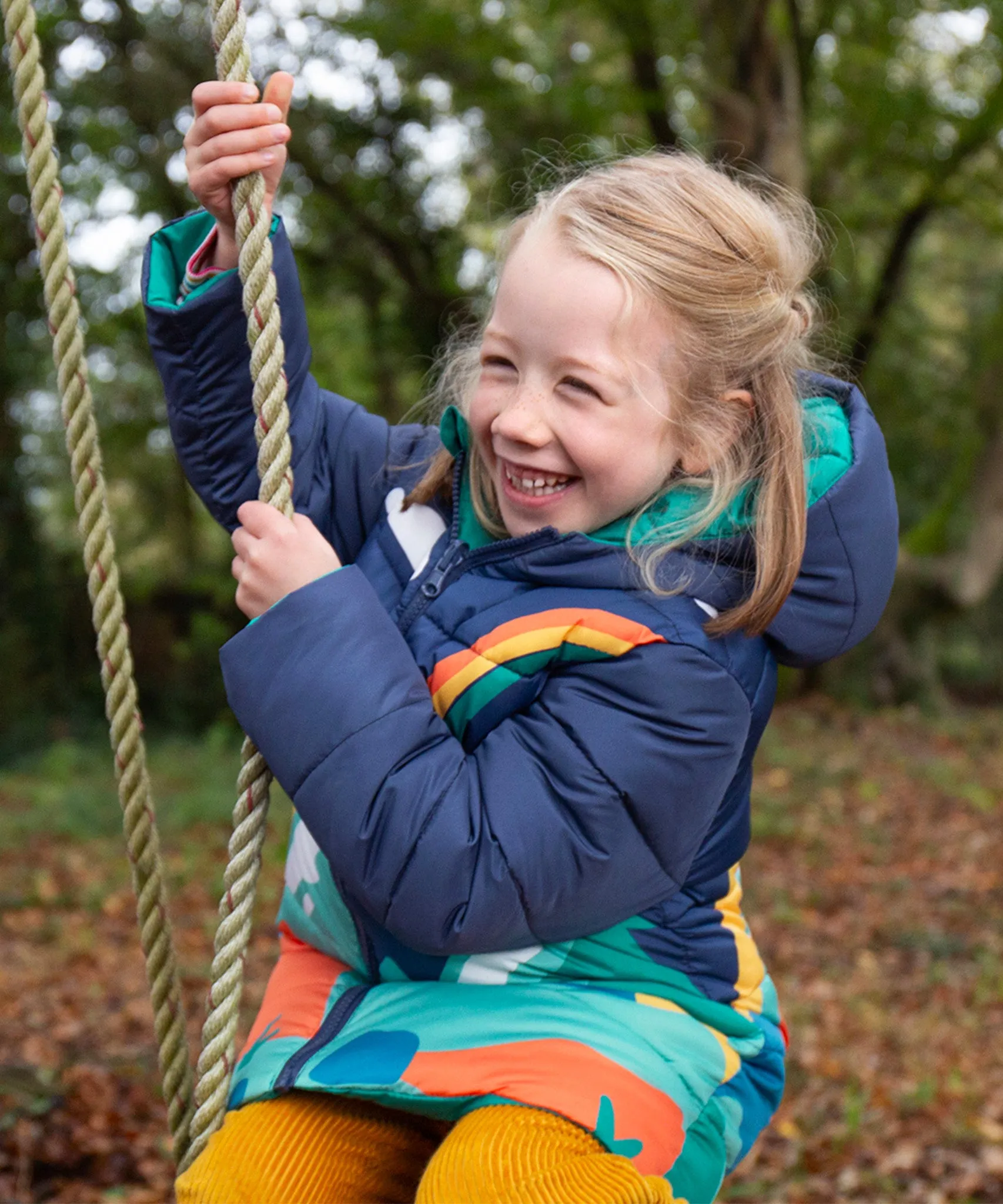 Frugi Reversible Toasty Terrain Jacket - Alpine View