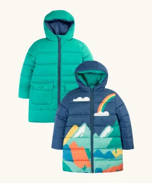 Frugi Reversible Toasty Terrain Jacket - Alpine View