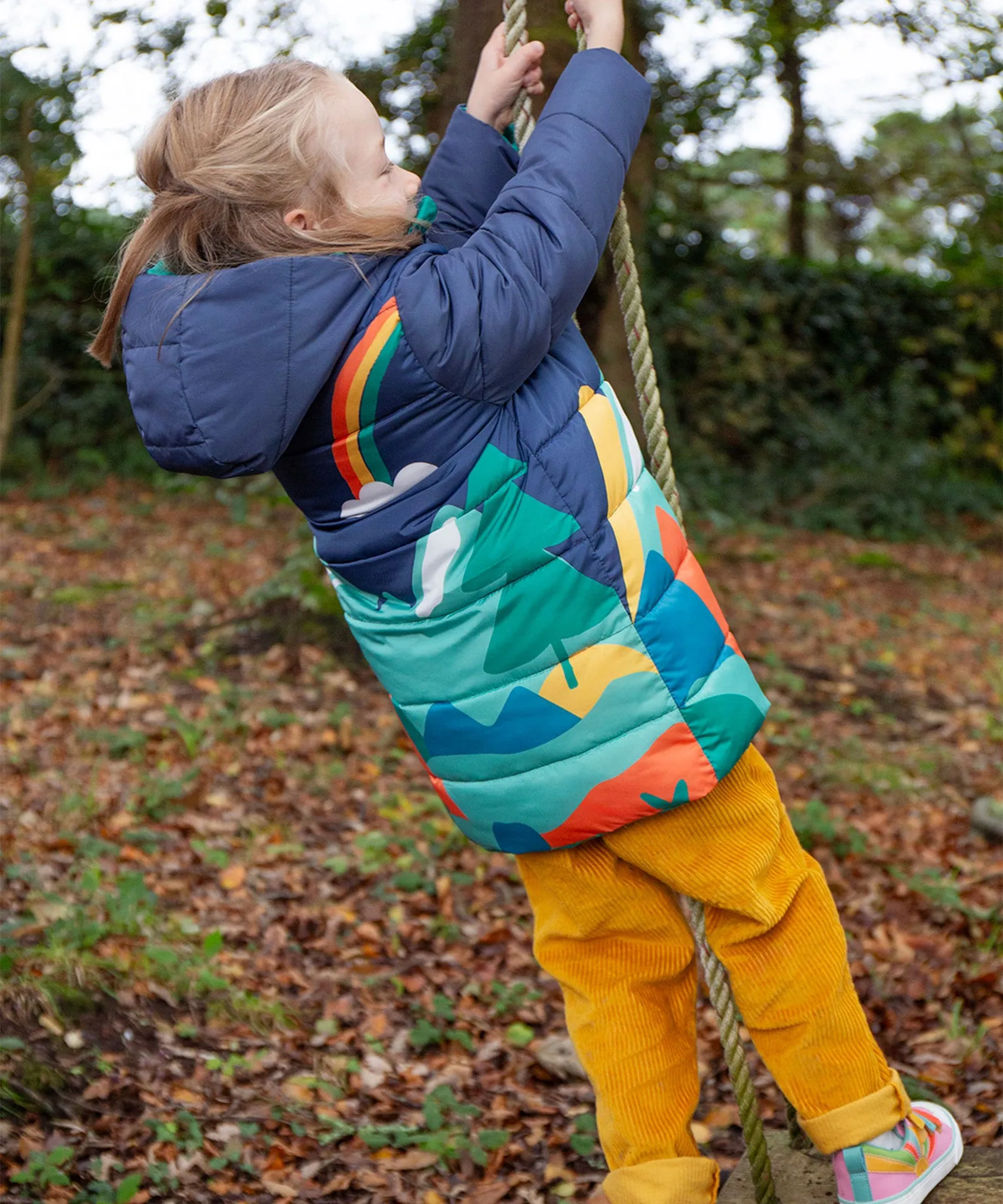 Frugi Reversible Toasty Terrain Jacket - Alpine View