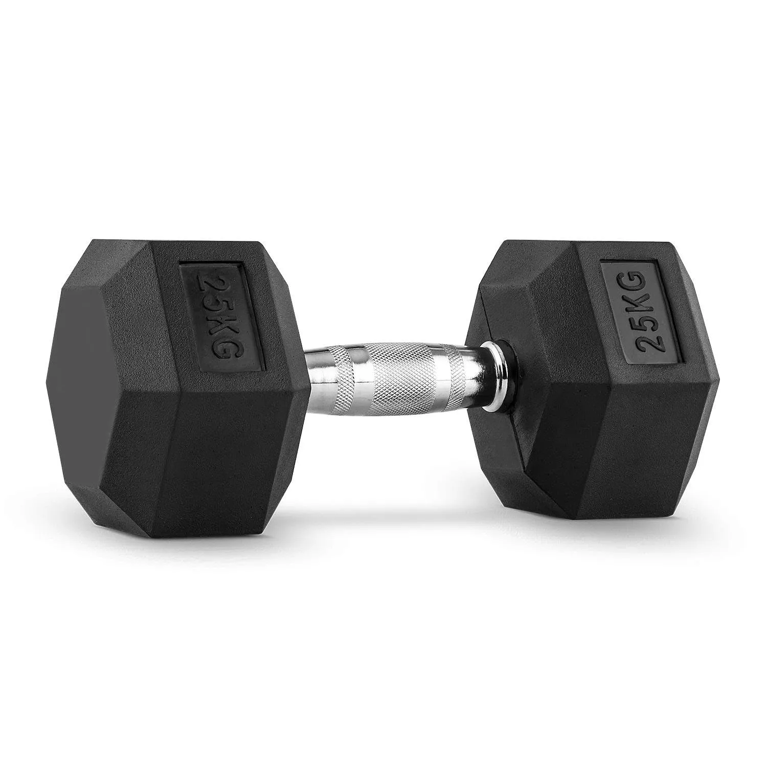 Hex Dumbbell for Home Gym use| Fitness gear |Gym Exercise| Workout Essentials | Gym Dumbbell | Dumbbell Weight for Men & Women | Home Workouts-Fitness | 25 kg dumbbell x 1 | Black