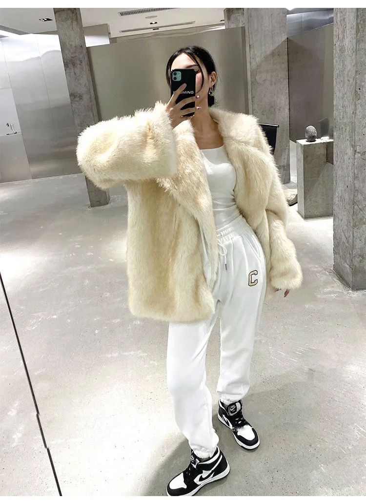 Karma Oversize Faux Fur Jacket