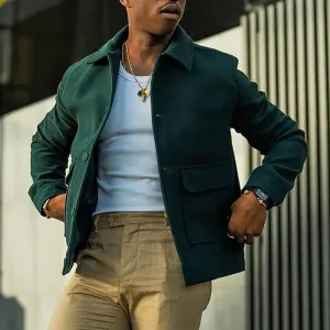 Leisure Cover Bag Dark Green Shirt Jacket