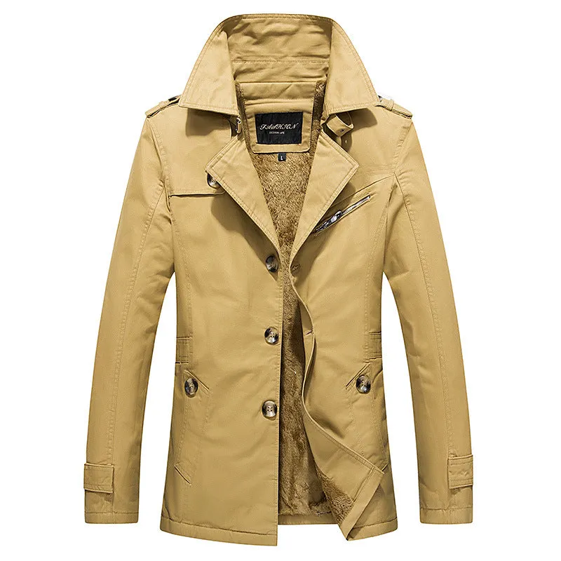 Men's Mid-Length Light Coat