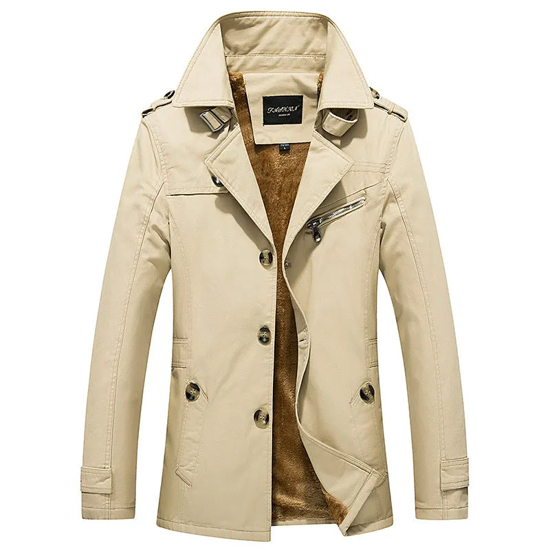 Men's Mid-Length Light Coat