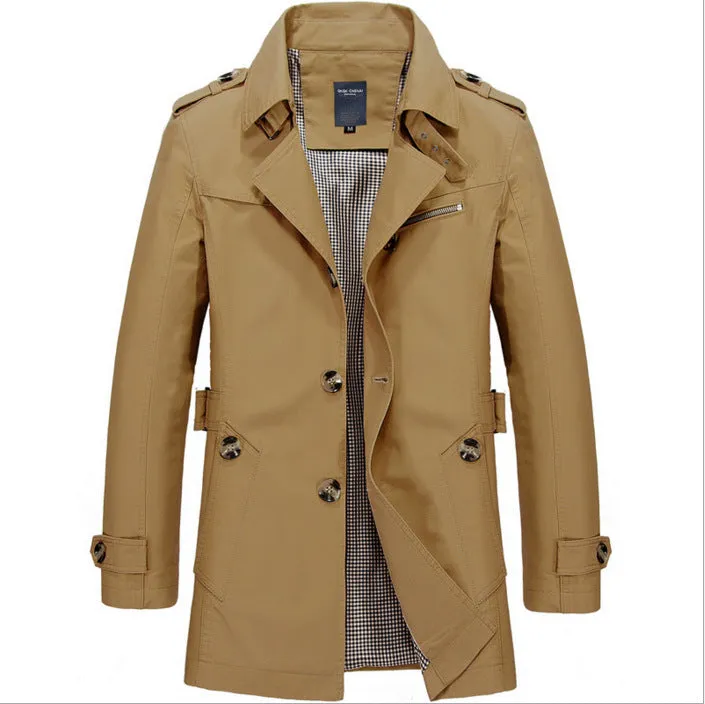 Men's Mid-Length Light Coat