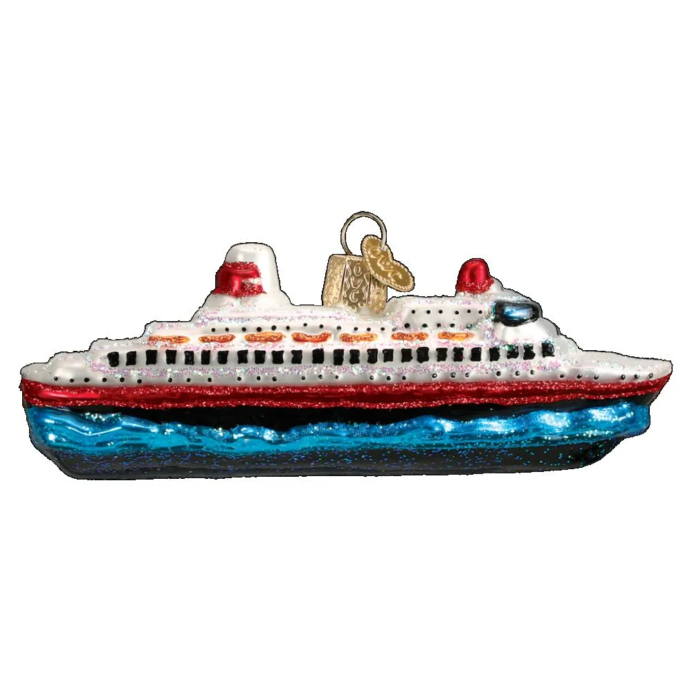 Old World Christmas Cruise Ship Ornament