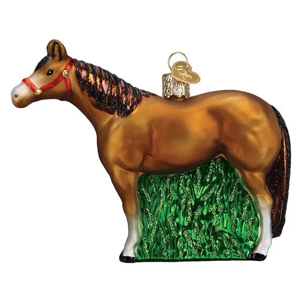 Old World Christmas Quarter Horse Ornament