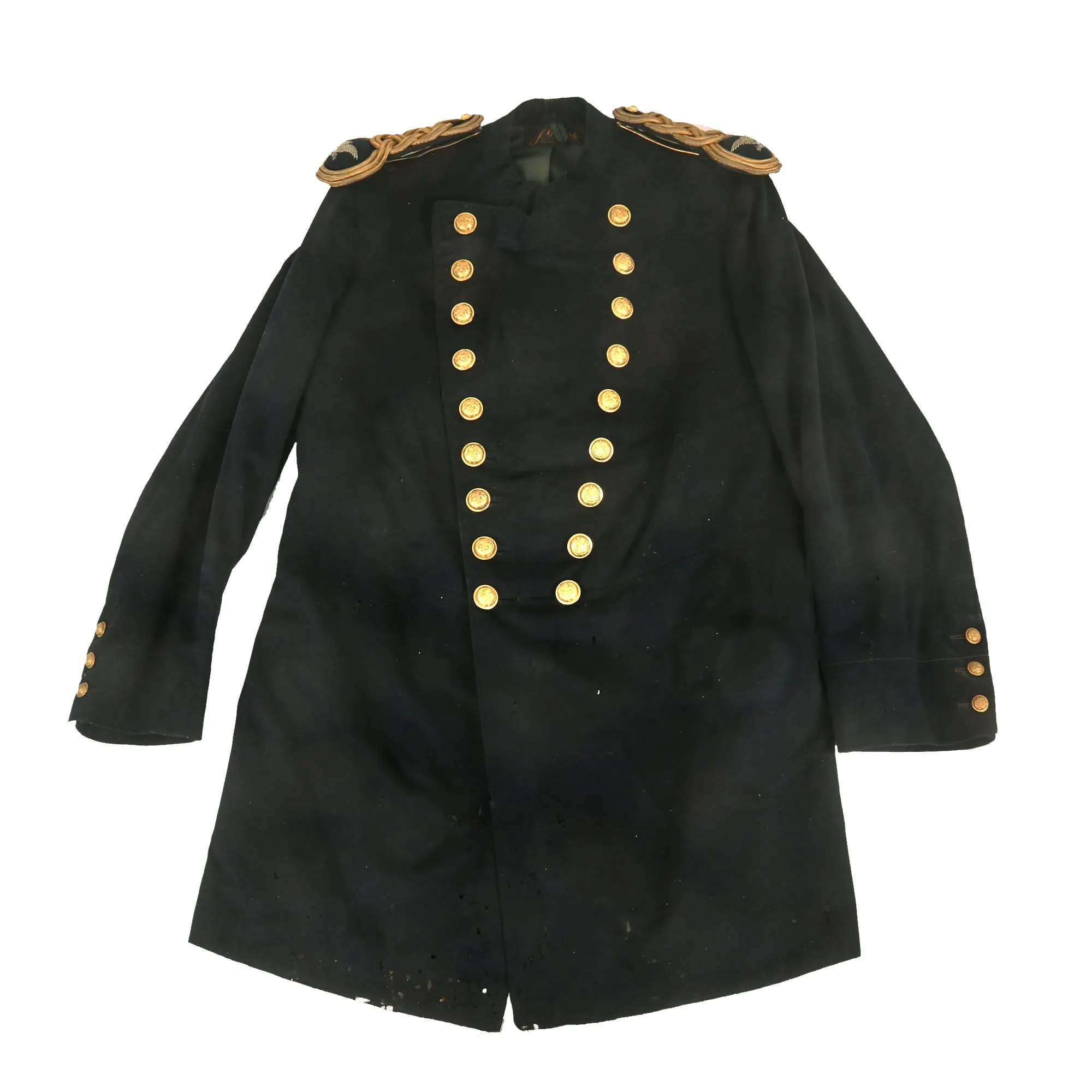 Original U.S. Indian Wars Era US Army M1885 Officers’ Frock Coat with Pennsylvania National Guard Buttons & Colonel’s Epaulets by J.G. Haas