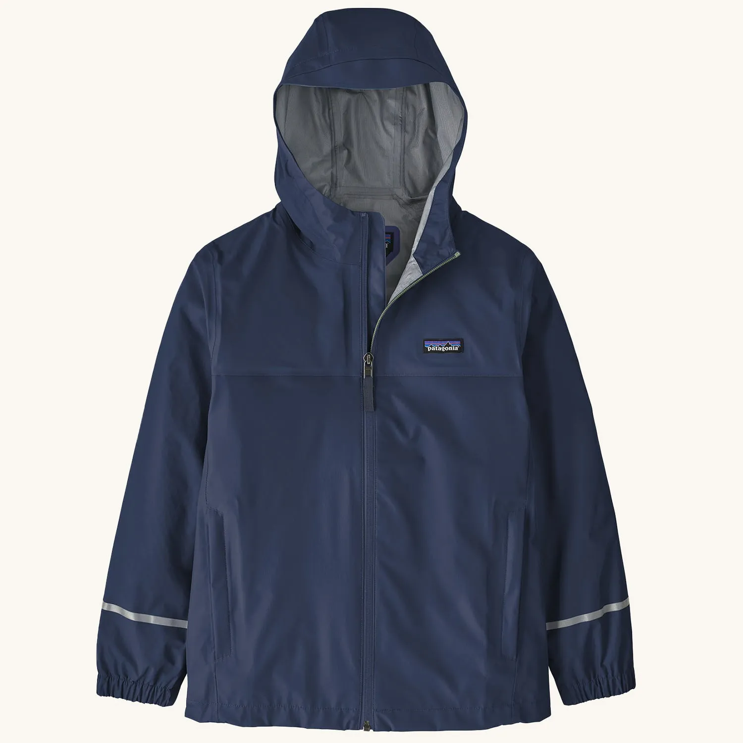 Patagonia Kid's Torrentshell 3 Layer Waterproof Rain Jacket - New Navy