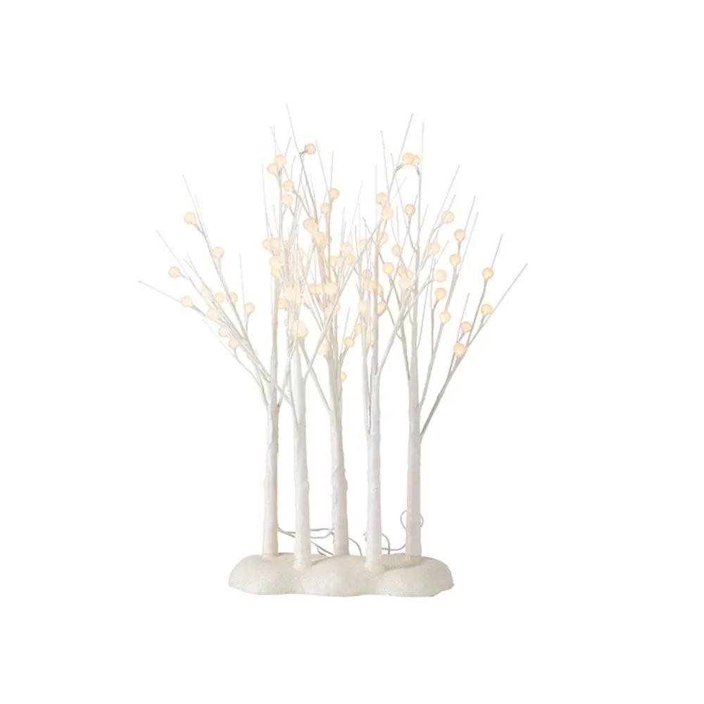 Raz Imports 2021 Lights 33-inch Glittered White Lighted Grove