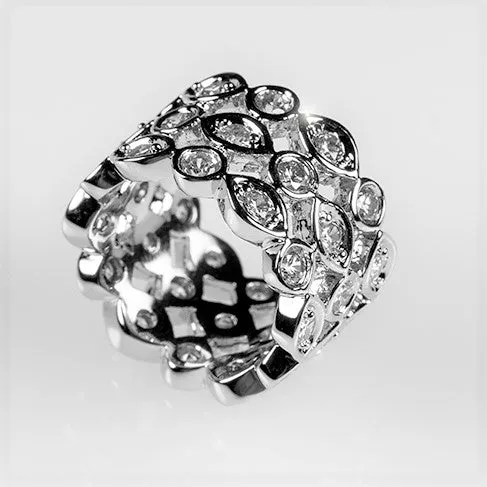 Rina Triple Roll Eternity Anniversary Ring | 4ct