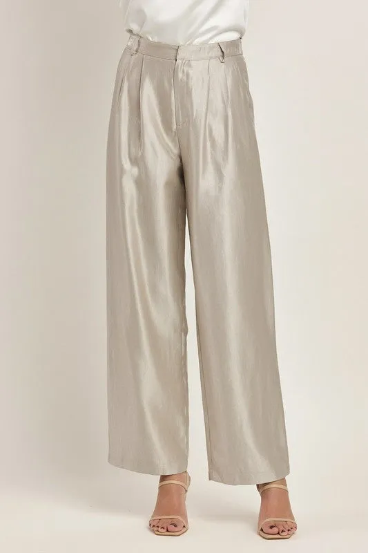 Shiny Twill Pants