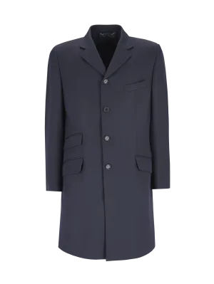 single-breasted wool coat