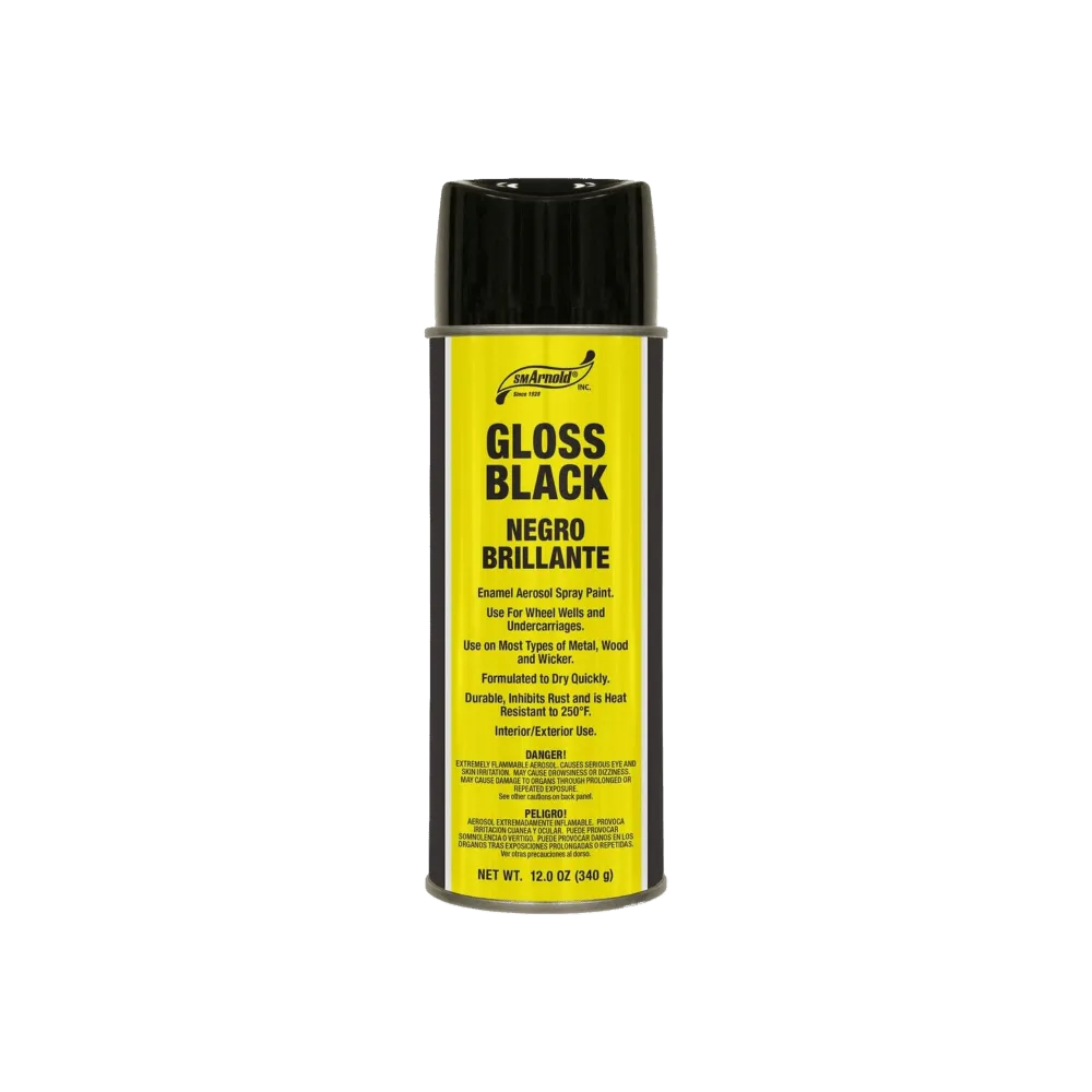 SM Arnold Gloss Black Enamel Spray Paint