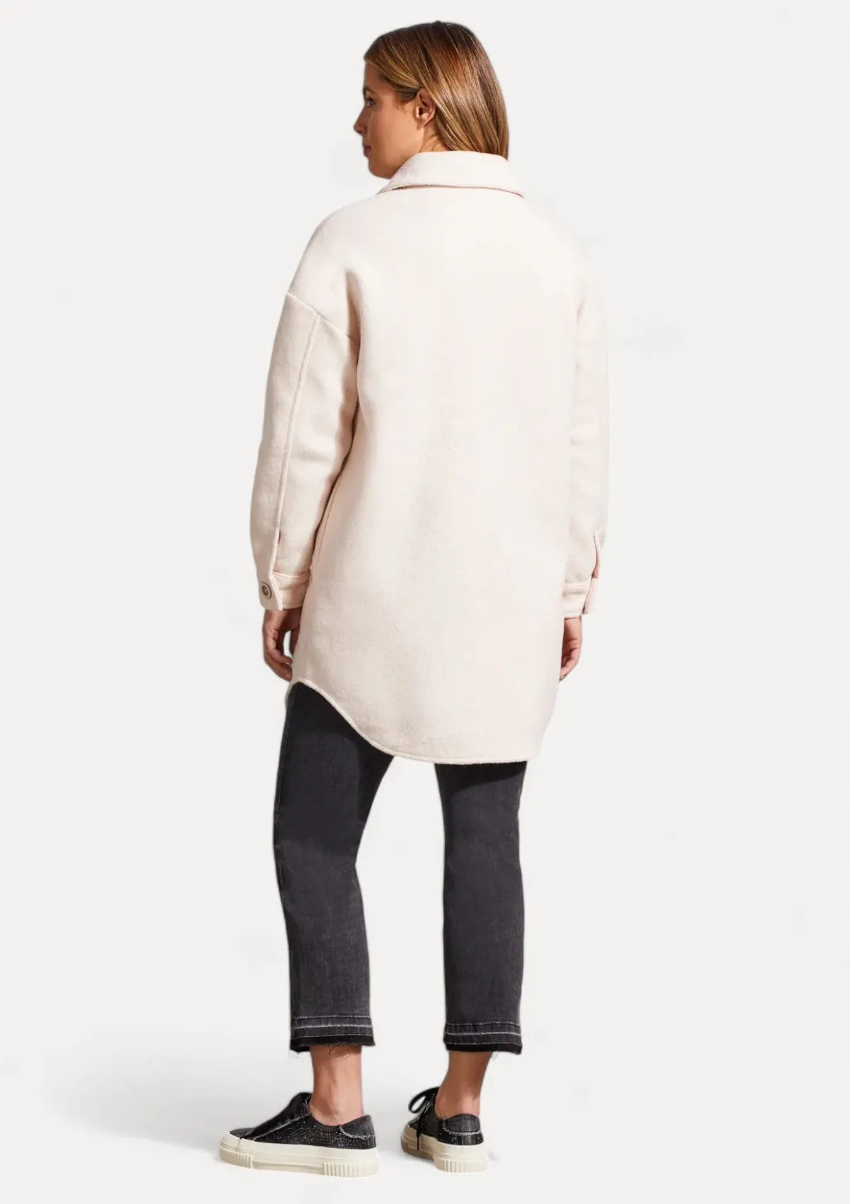 Thea Boiled Wool Jacket - Blush