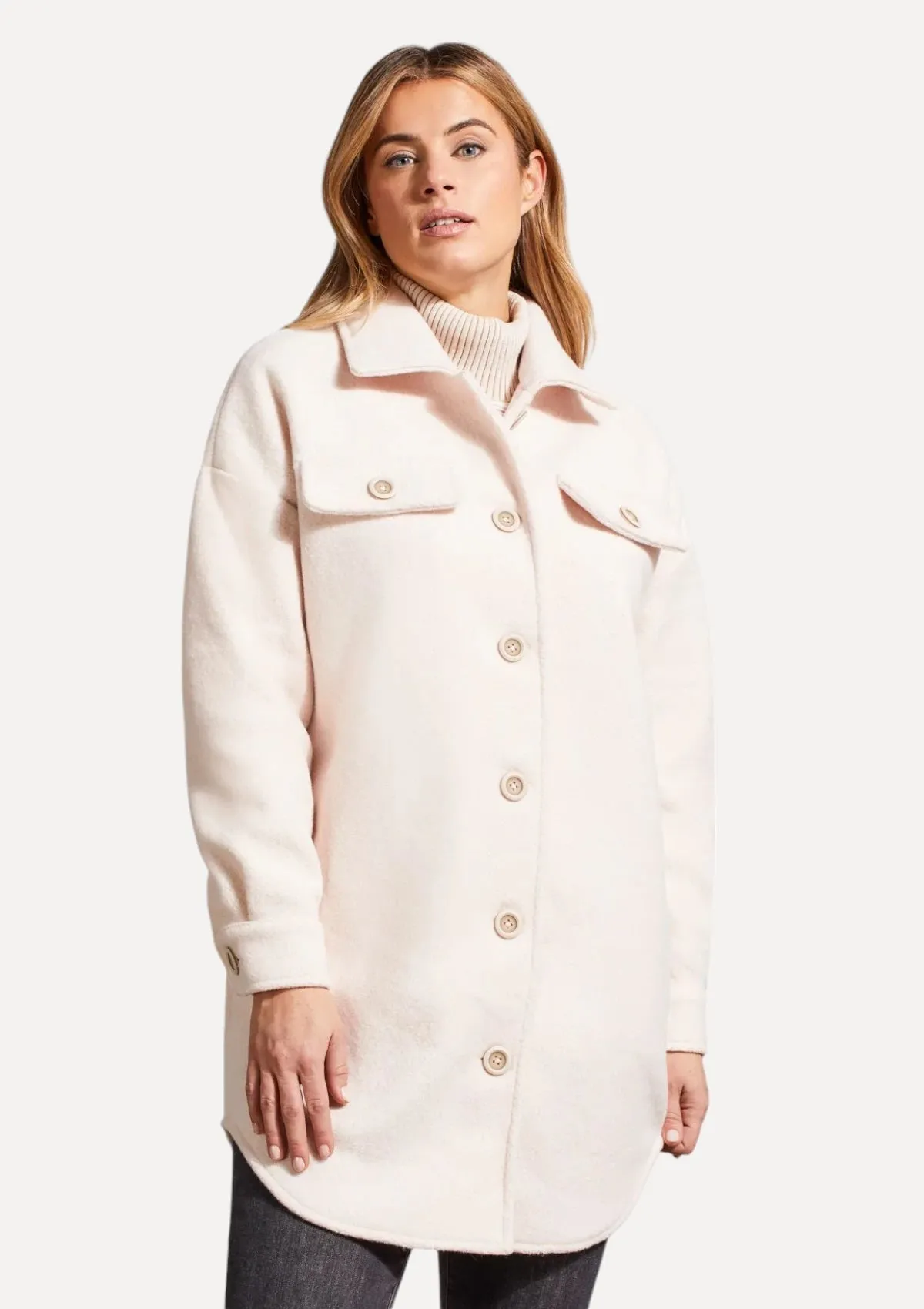 Thea Boiled Wool Jacket - Blush