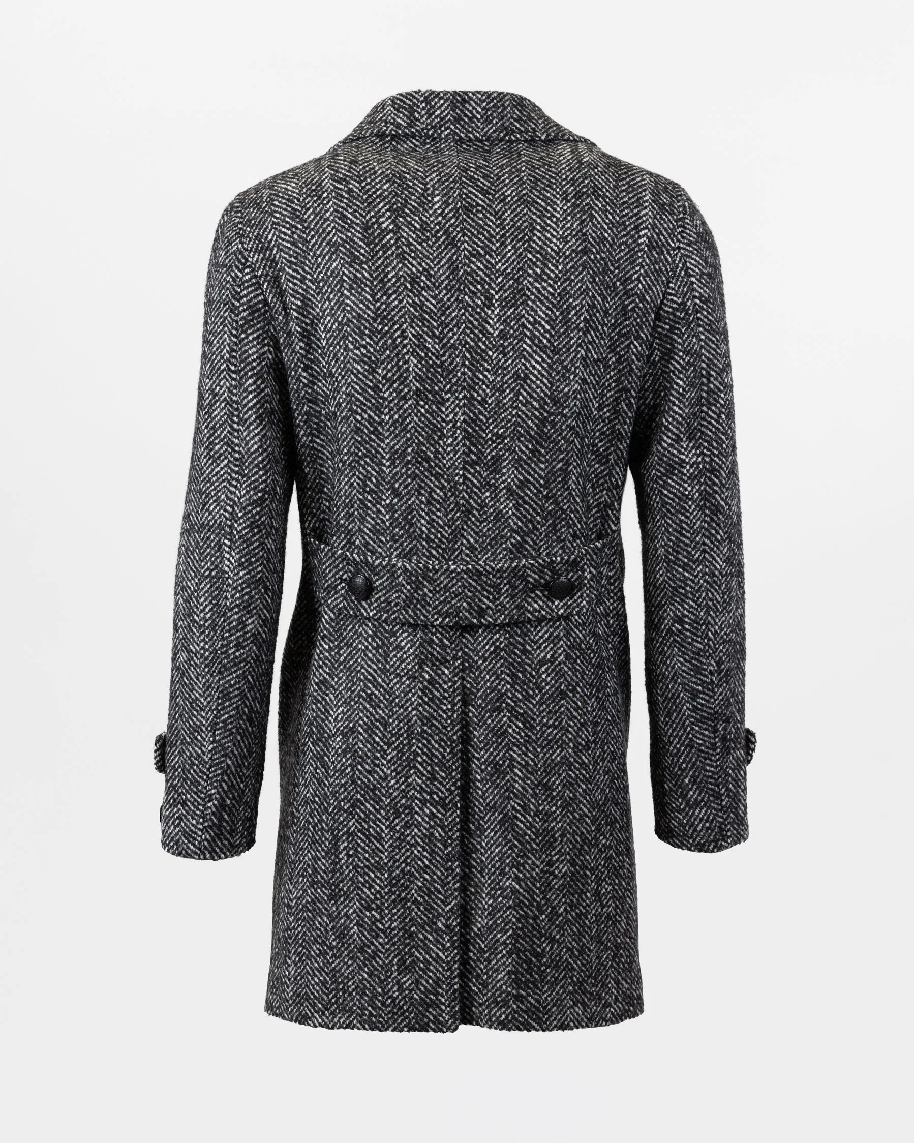 Thomas Coat - Black and White herringbone